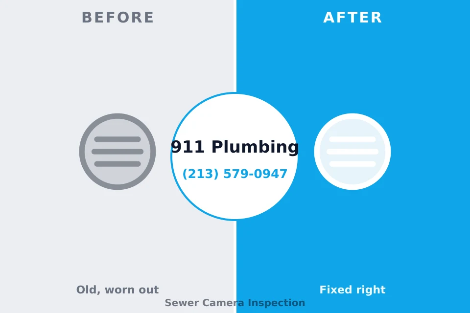 Before and after: plumbing repair Severn, MD